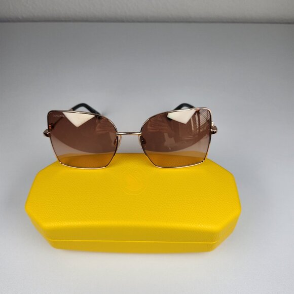 FINAL PRICE SWAROVSKI WOMENS BUTTERFLY SUNGLASSES ROSE GOLD